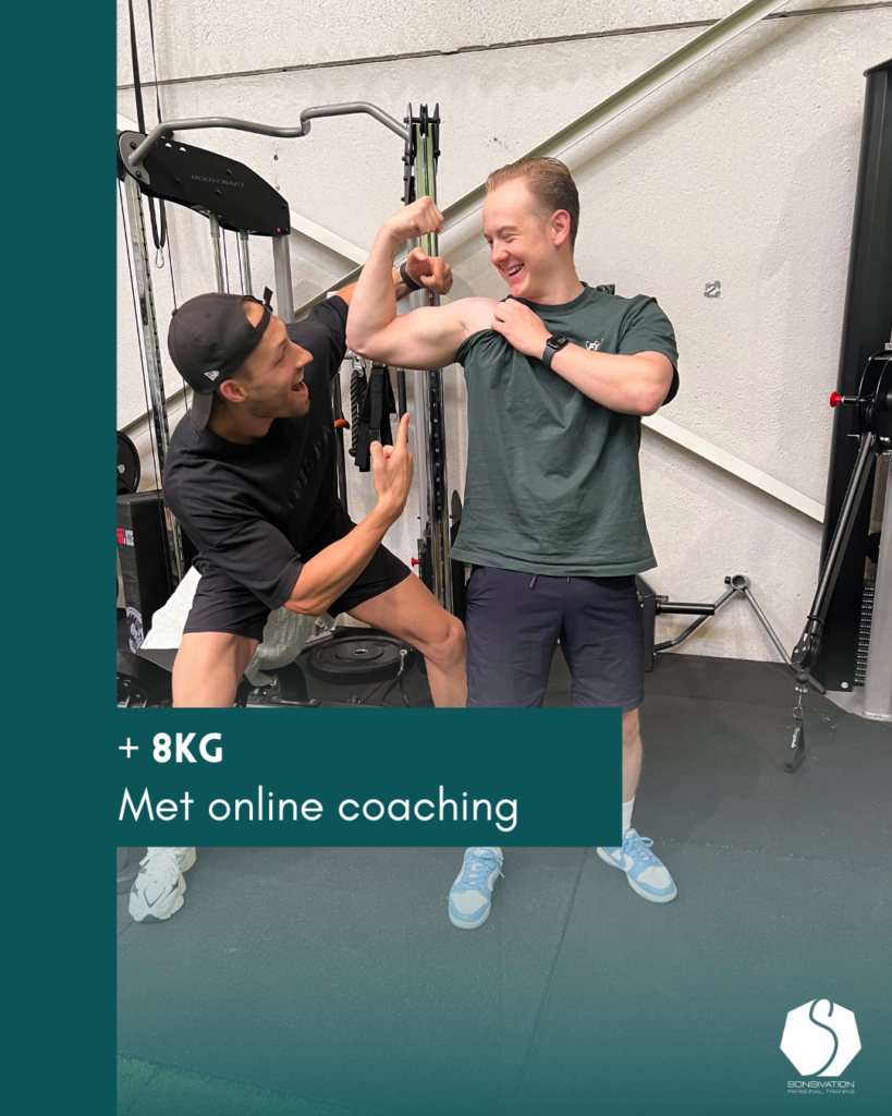 meneer uit Nistelrode heeft 8kg spiermassa opgebouwd doormiddel van online coaching